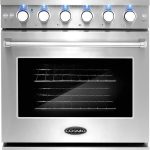Cosmo 30-inch 4.5 Cu. Ft. Stainless Steel Gas Range with 5 Sealed Burners and Convection Oven - Prioka