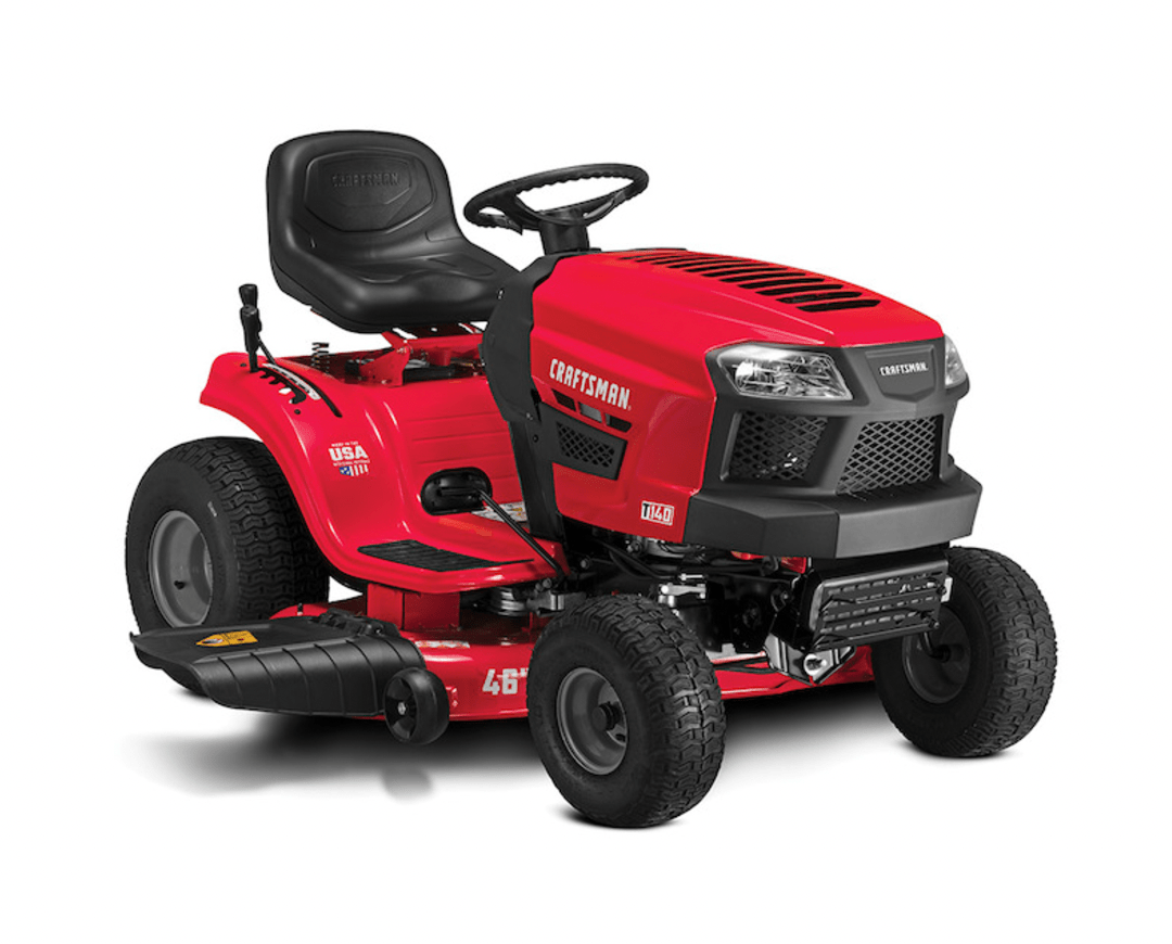 craftsman-t140-46-185hp-riding-mower-540cc-briggs-and-stratton-engine-turf-saver-wheels-5336207 Craftsman T140 | 46″ 18.5HP Riding Mower | 540cc Briggs and Stratton Engine | Turf Saver Wheels - Prioka