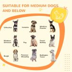 Dog Crate with Drawers, Soft Cushion, Lockable Door, for Small and Medium Dogs, Oak - Image 4