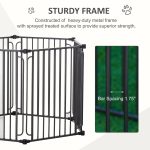 Dog Playpen with Door & Removable Cover for Small & Most Medium Sized Dogs Indoor & Outdoor Use, 47" H - Image 6