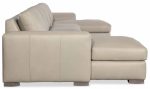 Donovan Leather Sofa With Chaise - Image 3