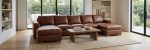 Donovan Leather Sofa With Chaise - Image 7