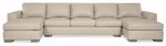 Donovan Leather Sofa With Chaise - Image 2
