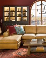 Donovan Leather Sofa With Chaise - Image 9