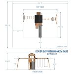 Dover Bay Swing Set with Monkey Bars - Image 2