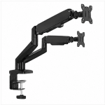 Dual Monitor Stand Adjustable Gas Spring Arm Desk Mount with VESA Bracket - Image 4