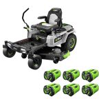 EGO Power+ Z6 ZT5207L 52-Inch 56V Battery Zero Turn Riding Mower Kit with Six 12.0 Ah Batteries - Prioka