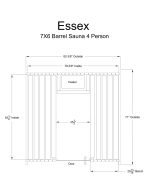 Essex 4 Person Barrel Sauna - Image 14