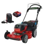 Flex-Force 60V Cordless 2-Tool Combo Kit 22 in. Recycler Walk Behind Lawn Mower & Leaf Blower w/Charger & Batteries - Image 2
