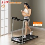 Folding Treadmill, Electric Running Machine with LED Display and Mobile Phone Holder - Image 6