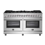 FORNO Massimo 60-Inch Freestanding Dual Fuel Range in Stainless Steel – FFSGS6125-60 - Prioka