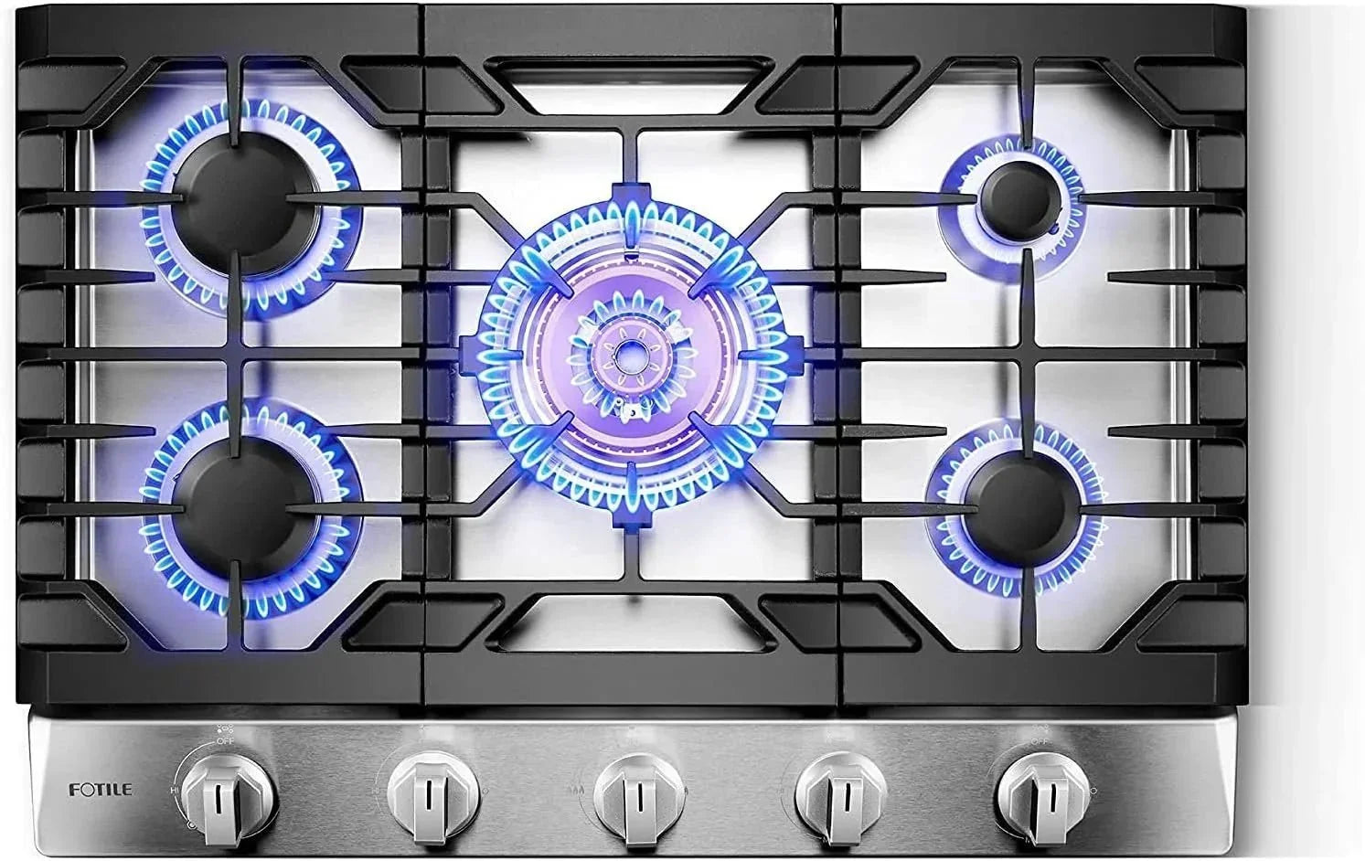 fotile-30-tri-ring-gas-cooktops-gls30501-2051820 Fotile 30″ Tri-Ring Gas Cooktops GLS30501 - Image 1