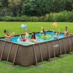 Funsicle 18'x9'x52" Oasis Rectangular Swimming Pool Set with 18' Cover - Image 10