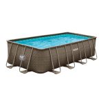 Funsicle 18'x9'x52" Oasis Rectangular Swimming Pool Set with 18' Cover - Image 3