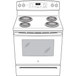 GE 30 Inch Freestanding Electric Range with Self-Clean Oven, Black (JB256DMBB) - Image 8