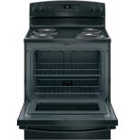 GE 30 Inch Freestanding Electric Range with Self-Clean Oven, Black (JB256DMBB) - Image 5