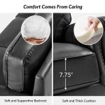 Gerardo Genuine Leather Sofa – Black Rolled Arm Nailhead Sofa - Image 5