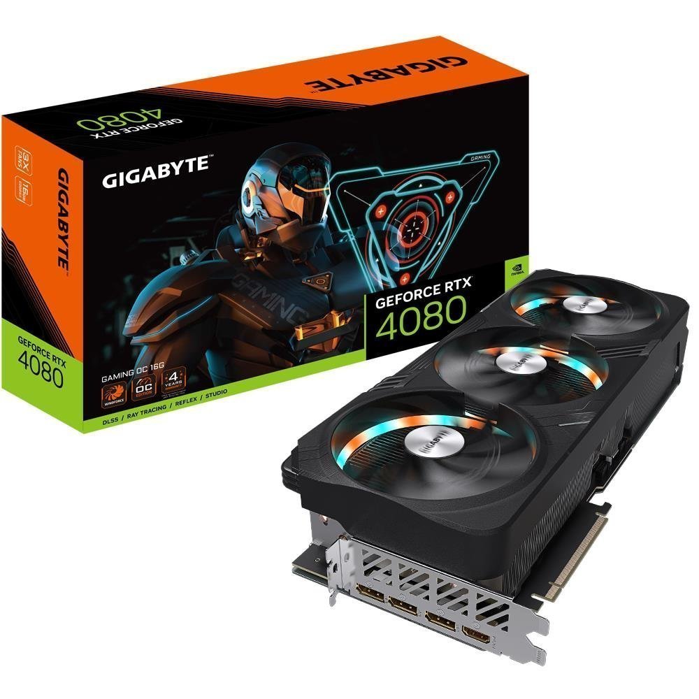 gigabyte-nvidia-geforce-rtx-4080-16gb-gddr6x-256-bit-pcie-40-16x-gpu-2535-mhz-1xhdmi-3xdisplayport-gv-n4080gamingoc-16gd-3135456 Gigabyte NVIDIA GeForce RTX 4080 16GB GDDR6X 256 bit PCIE 4.0 16x GPU 2535 MHz 1xHDMI 3xDisplayPort GV-N4080GAMINGOC-16GD - Image 1