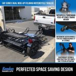 Go! Series Dual Rail Ride-Up Folding Motorcycle Trailer Discounted - Image 15