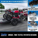 Go! Series Dual Rail Ride-Up Folding Motorcycle Trailer Discounted - Image 13