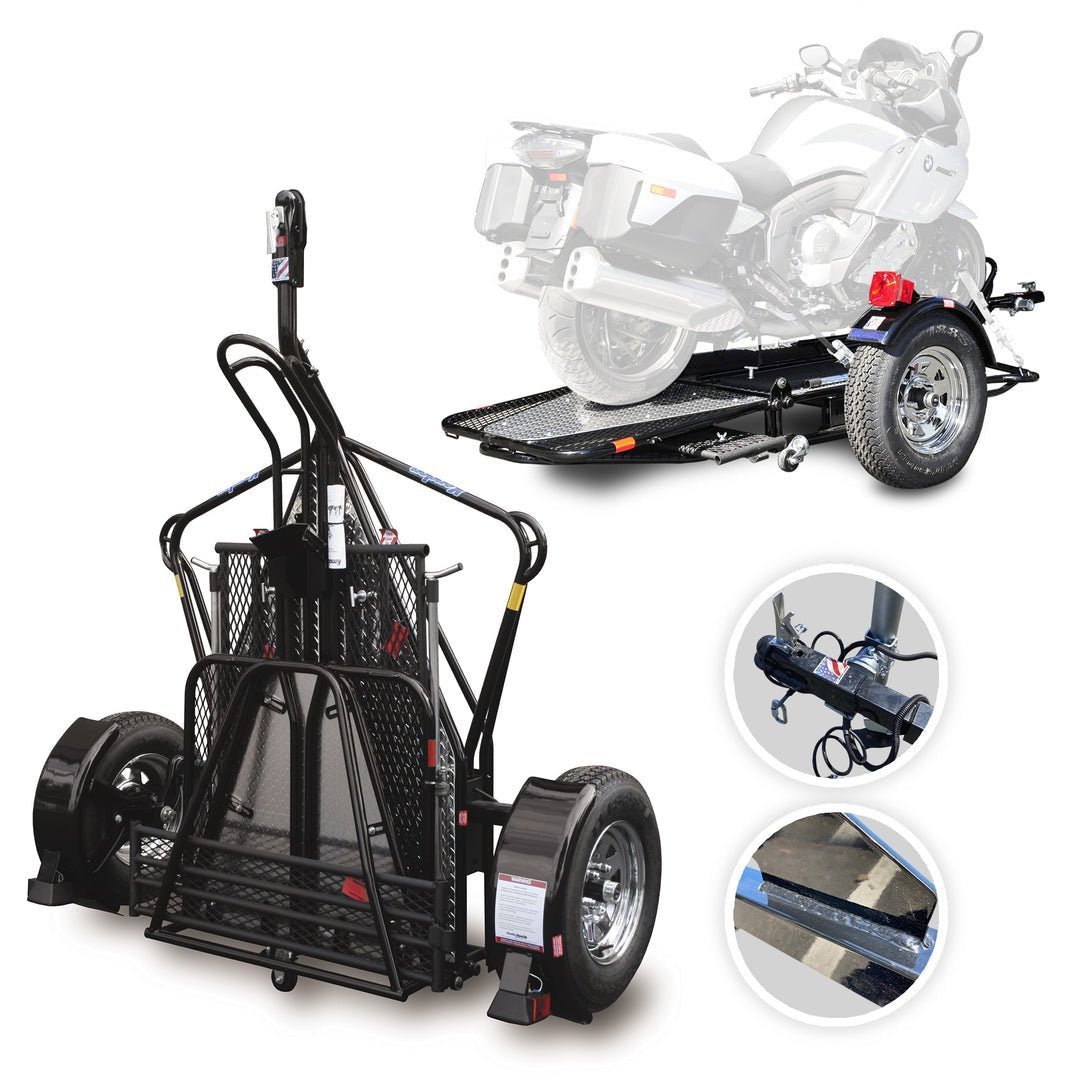 go-series-single-rail-folding-motorcycle-trailers-deluxe-chrome-wheels-balanced-1131393-1 Go! Series Single Rail Folding Motorcycle Trailers – Deluxe Chrome Wheels Balanced - Prioka