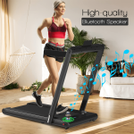 Goplus 2-in-1 Folding Treadmill, 2.25HP Electric Under Desk Treadmill W/LED Display - Image 2