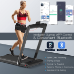 Goplus 2-in-1 Folding Treadmill, 2.25HP Electric Under Desk Treadmill W/LED Display - Image 6