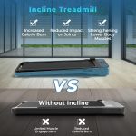 Goplus 2 in 1 Folding Treadmill, 300 LBS Capacity Walking Pad with Handle Bar, Under Desk Treadmill with Remote & APP Control - Image 5