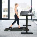 Goplus 2 in 1 Under Desk Treadmill, 2.25HP Superfit Folding Treadmills for Home Office w/Smart APP - Prioka