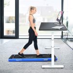 Goplus 2 in 1 Under Desk Treadmill, 2.25HP Superfit Folding Treadmills for Home Office w/Smart APP - Prioka