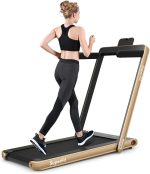 Goplus 2 in 1 Under Desk Treadmill, 2.25HP Superfit Folding Treadmills for Home Office w/Smart APP - Prioka