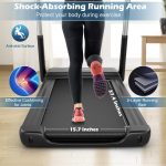 Goplus 2.25HP Folding Treadmill, Compact Superfit Treadmill with LED Display and APP Control - Image 2