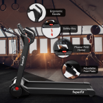 Goplus 2.25HP Folding Treadmill, Electric Superfit Treadmill W/LED Display - Image 8