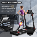 Goplus 2.25HP Folding Treadmill, Electric Superfit Treadmill W/LED Display - Image 3