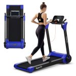 Goplus 2.25HP Folding Treadmill, Electric Superfit Treadmill W/LED Display - Prioka