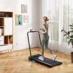 Goplus 3 in 1 Folding Treadmill, 2.5HP 340 LBS Capacity Walking Pad with Handle Bar - Image 9