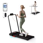 Goplus 3 in 1 Folding Treadmill, 2.5HP 340 LBS Capacity Walking Pad with Handle Bar - Prioka