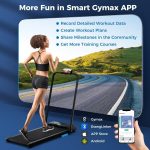 Goplus 3 in 1 Folding Treadmill, 2.5HP 340 LBS Capacity Walking Pad with Handle Bar - Image 7