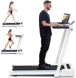 Goplus 3 in 1 Under Desk Treadmill Walking Pad with Removable Desktop - Prioka