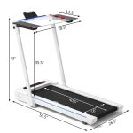Goplus 3 in 1 Under Desk Treadmill Walking Pad with Removable Desktop - Image 10