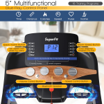 Goplus 3.75HP Folding Treadmill with Incline, Electric Superfit Treadmill w/App Control, 12 Preset & 3 Custom Programs - Image 7