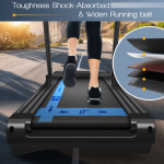 Goplus 3.75HP Folding Treadmill with Incline, Electric Superfit Treadmill w/App Control, 12 Preset & 3 Custom Programs - Image 3
