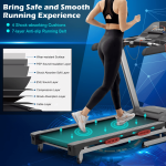 Goplus 4.75HP Folding Treadmill for Home Gym, Commercial Heavy Duty Superfit Treadmill with 15% Auto Incline - Image 4