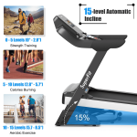 Goplus 4.75HP Folding Treadmill with 15% Auto Incline and APP, Commercial Heavy Duty Superfit Treadmill with 20 Preset Programs - Image 2