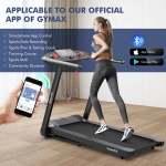 Goplus 4.75HP Folding Treadmill with 15% Auto Incline, Electric Superfit Treadmill w/Voice and APP Control - Image 7
