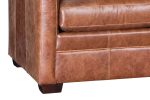 Hadley Contemporary Track Arm Leather Sofa Collection - Image 8