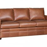 Hadley Contemporary Track Arm Leather Sofa Collection
