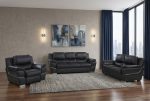 Hamilton Leather Seating Set – Black - Image 2