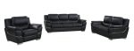 Hamilton Leather Seating Set – Black - Image 9