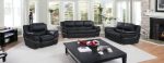 Hamilton Leather Seating Set – Black - Image 3